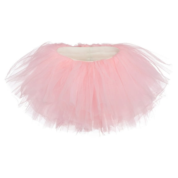 My Lello Big Girls 10-Layer Short Ballet Tulle Tutu Skirt (4T-10yr) - Light Pink