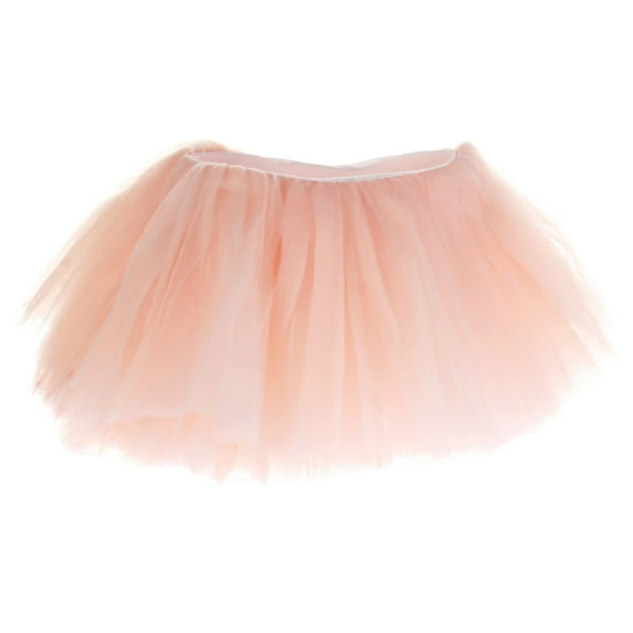 My Lello Big Girls 10-Layer Short Ballet Tulle Tutu Skirt (4T-10yr) - Pink Blush