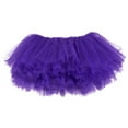 thumbnail image 1 of My Lello Big Girls 10-Layer Short Ballet Tulle Tutu Skirt (4T-10yr) - Purple, 1 of 4