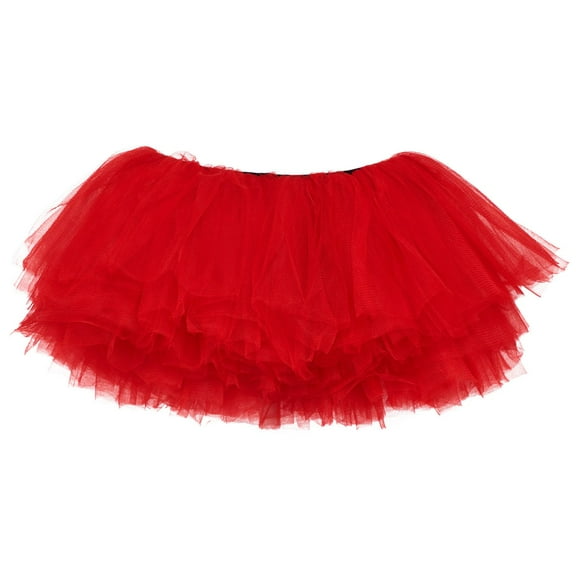 My Lello Big Girls 10-Layer Short Ballet Tulle Tutu Skirt (4T-10yr) - Red