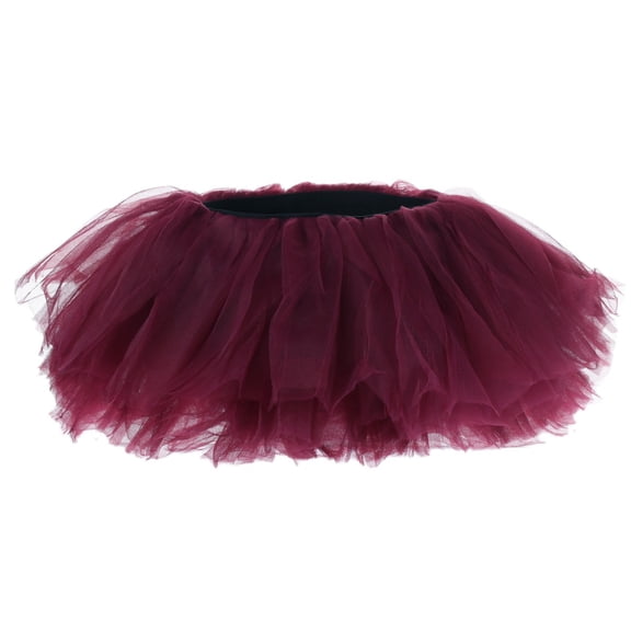 My Lello Big Girls 10-Layer Short Ballet Tulle Tutu Skirt (4T-10yr) - Wine