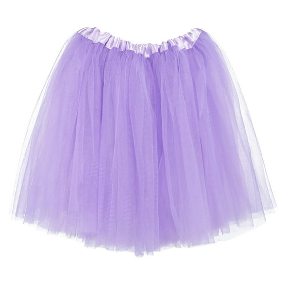 My Lello Big Girls Tutu 3-Layer Ballerina (4t-10yr) Skirt - Light Lavender