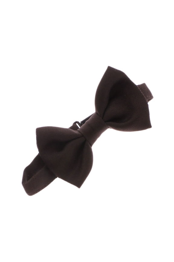 Gabardine Men Pre-Tied Bow Neckties for all Ages, Brown