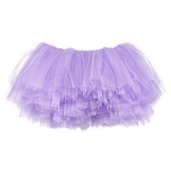 My Lello Little Girls 10-Layer Short Ballet Tulle Tutu Skirt (4 mo. - 3T) -Light Lavender
