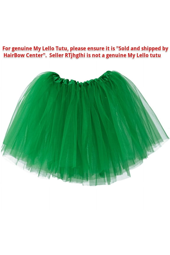 Little Girls Tutu 3-Layer Ballerina Emerald Green