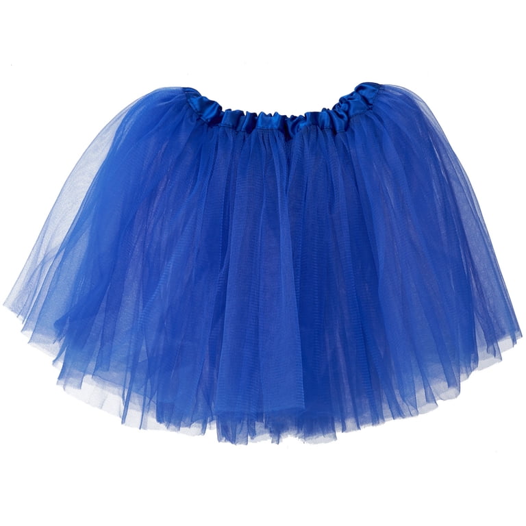 My Lello Little Girls Tutu 3-Layer Ballerina Royal Blue - Walmart.com