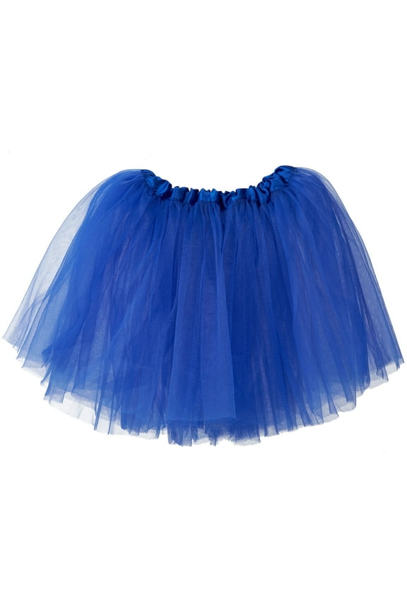 Little Girls Tutu 3-Layer Ballerina Royal Blue