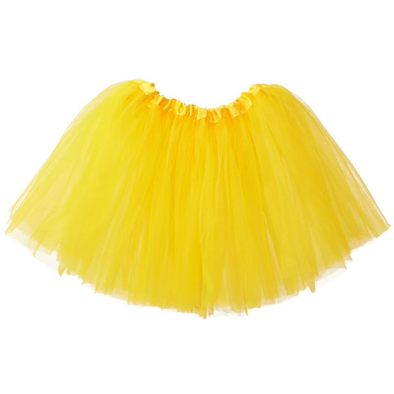 My Lello Big Girls Tutu 3-Layer Ballerina (4T - 10yr) Skirt - Yellow