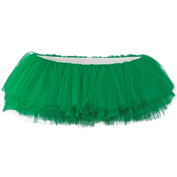 My Lello Women's Teen Adult 10 Layered Fluffy Ballet Tulle Tutu Skirt - Emerald Green