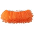 thumbnail image 1 of My Lello Women's Teen Adult 10 Layered Fluffy Ballet Tulle Tutu Skirt - Orange, 1 of 5