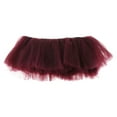 thumbnail image 1 of My Lello Women's Teen Adult 10 Layered Fluffy Ballet Tulle Tutu Skirt - Wine, 1 of 5