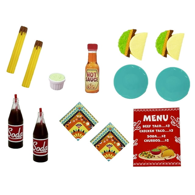 My Life As 13-Piece Taco Accessory Playset for Most 18 in Dolls