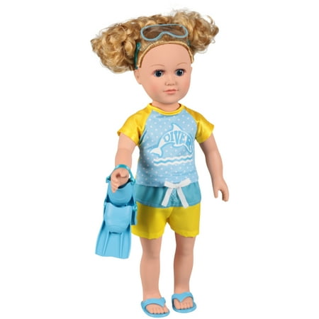 My Life As 18" Poseable Dive Instructor Doll, Blonde
