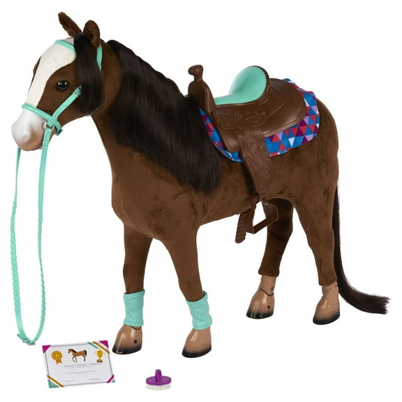 My Life As 18" Poseable Horse Play Set for 18" Dolls, 8 Pieces, Multiple Colors