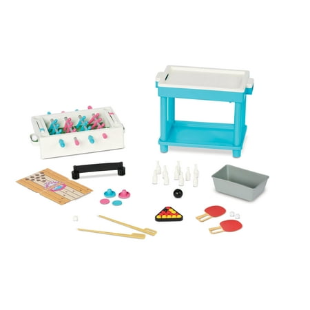 My Life As 5-in-1 Game Play Set Doll Accessories with Bowling Ball, Plastic, Multicolor, 44 Pcs