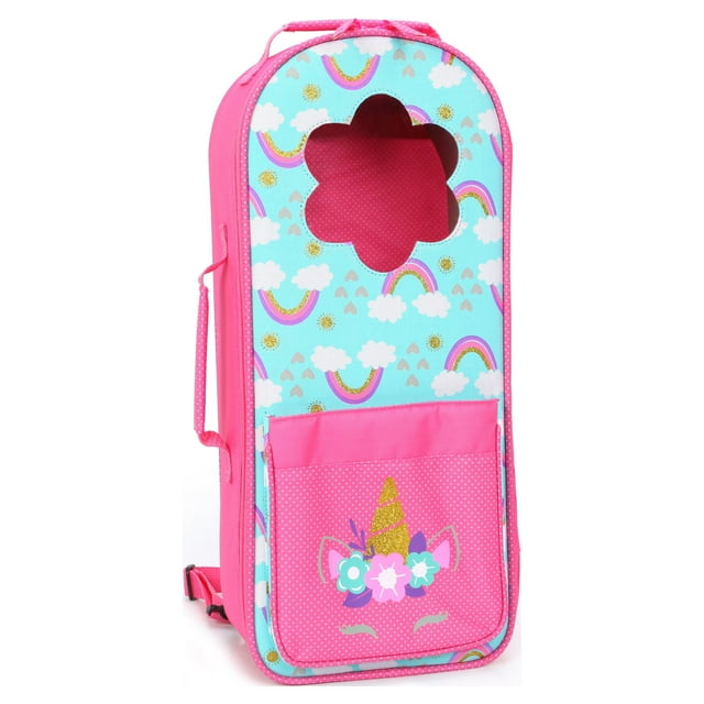 My Life As Backpack Doll Carrier for 18" Doll, Pink and Blue
