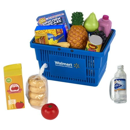My Life As Blue Shopping Basket for 18" Dolls, Miniature