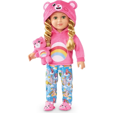 My Life As Care Bear Slumber Party Posable 18 inch Doll, Blonde Hair, Green Eyes