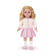 My Life As Clara 18-Inch Posable Fashion Doll with Medium Blonde Hair, Blue Eyes, Pink Glasses & School Outfit