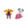 thumbnail image 1 of My Life As Doll 2 Pack Fashion Bundle, Includes Fox Dress and Sequin Skirt Casual Outfit for 18" Dolls, 4 Pieces, 1 of 5