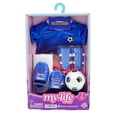thumbnail image 1 of My Life As Blue Soccer Fashion 7-Piece Set for 18-Inch Dolls, 1 of 7