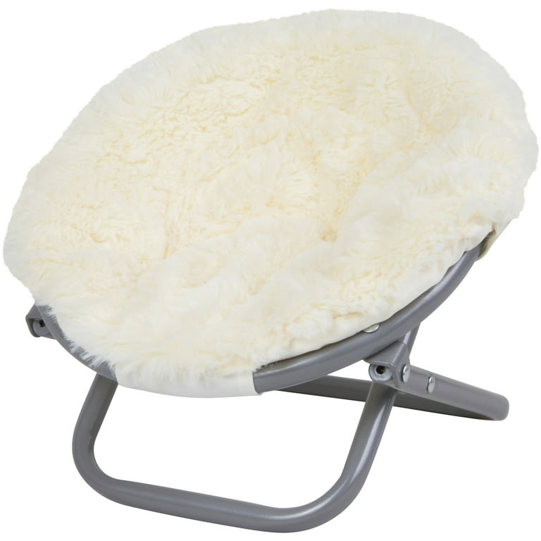 My Life As Fluffy Saucer Chair, White, for 18