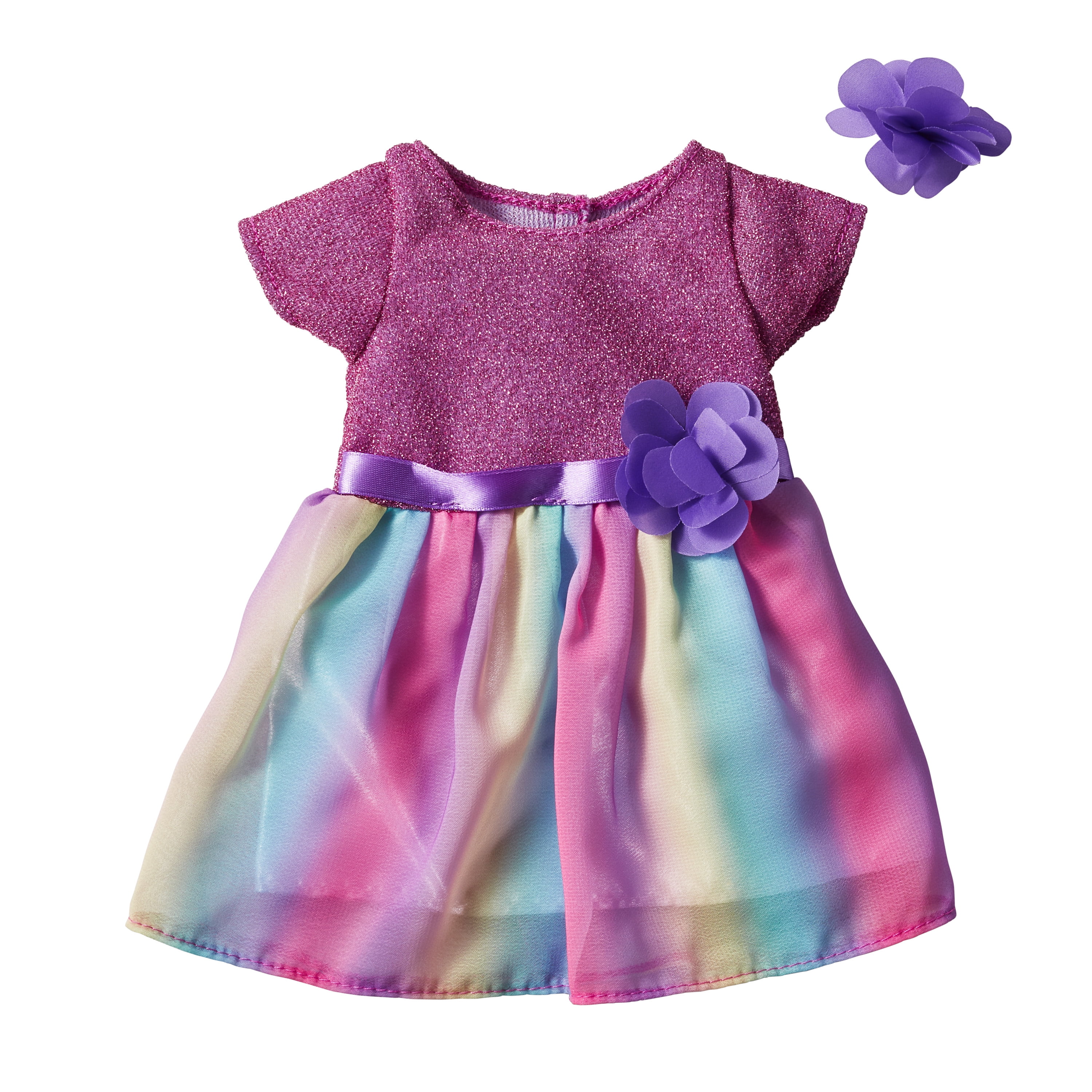 My Life As Lavender Glitter Dress Outfit for 18 Inch Doll Walmart