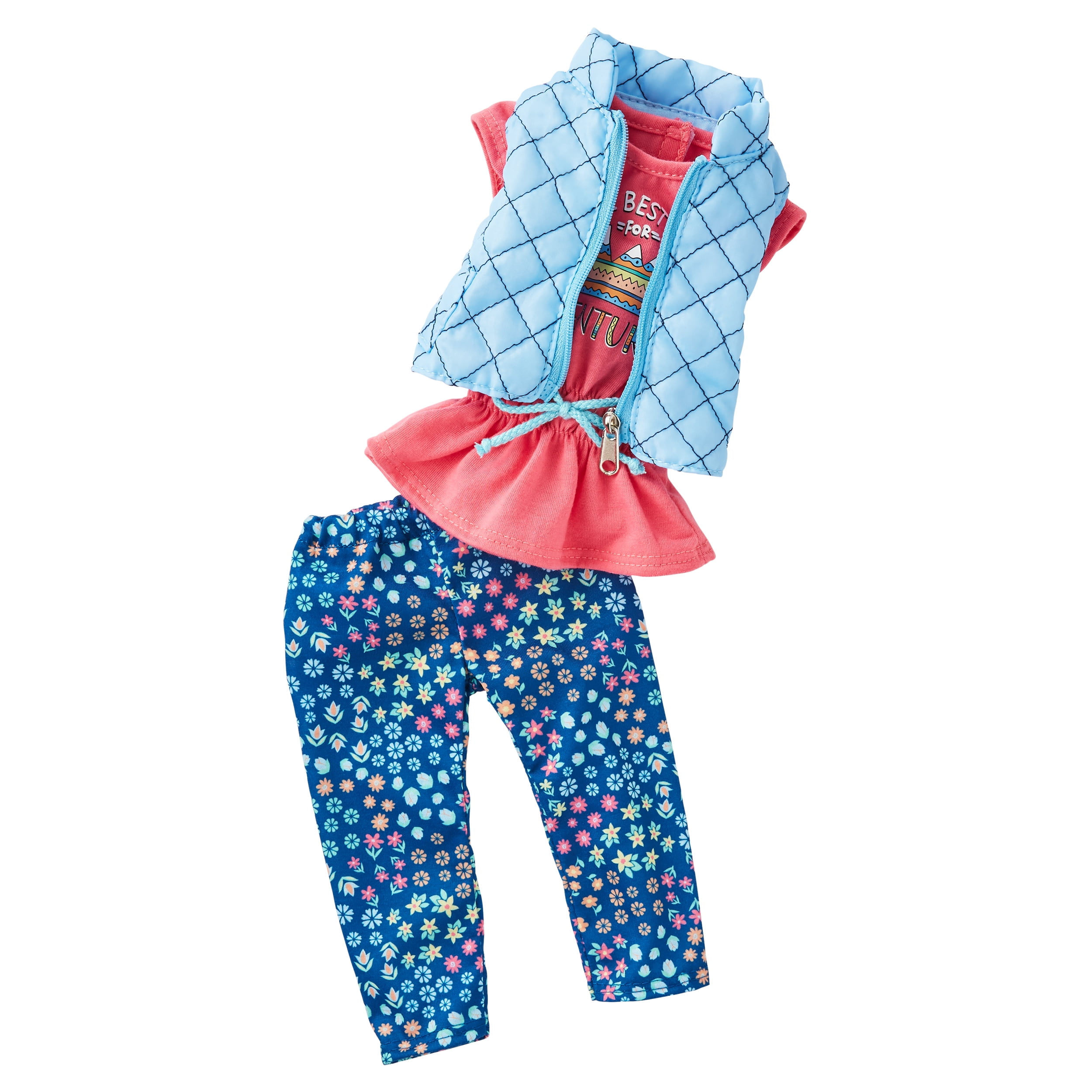 My Life As Outdoor Outfit with Vest Doll Clothing, 3 Pieces