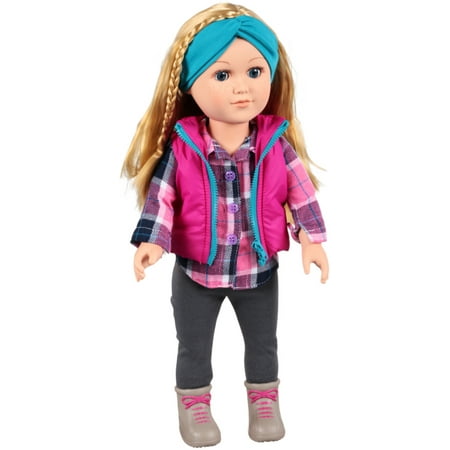 My Life As? Outdoorsy Girl Doll, 18" Poseable Doll, Blonde, Soft Torso