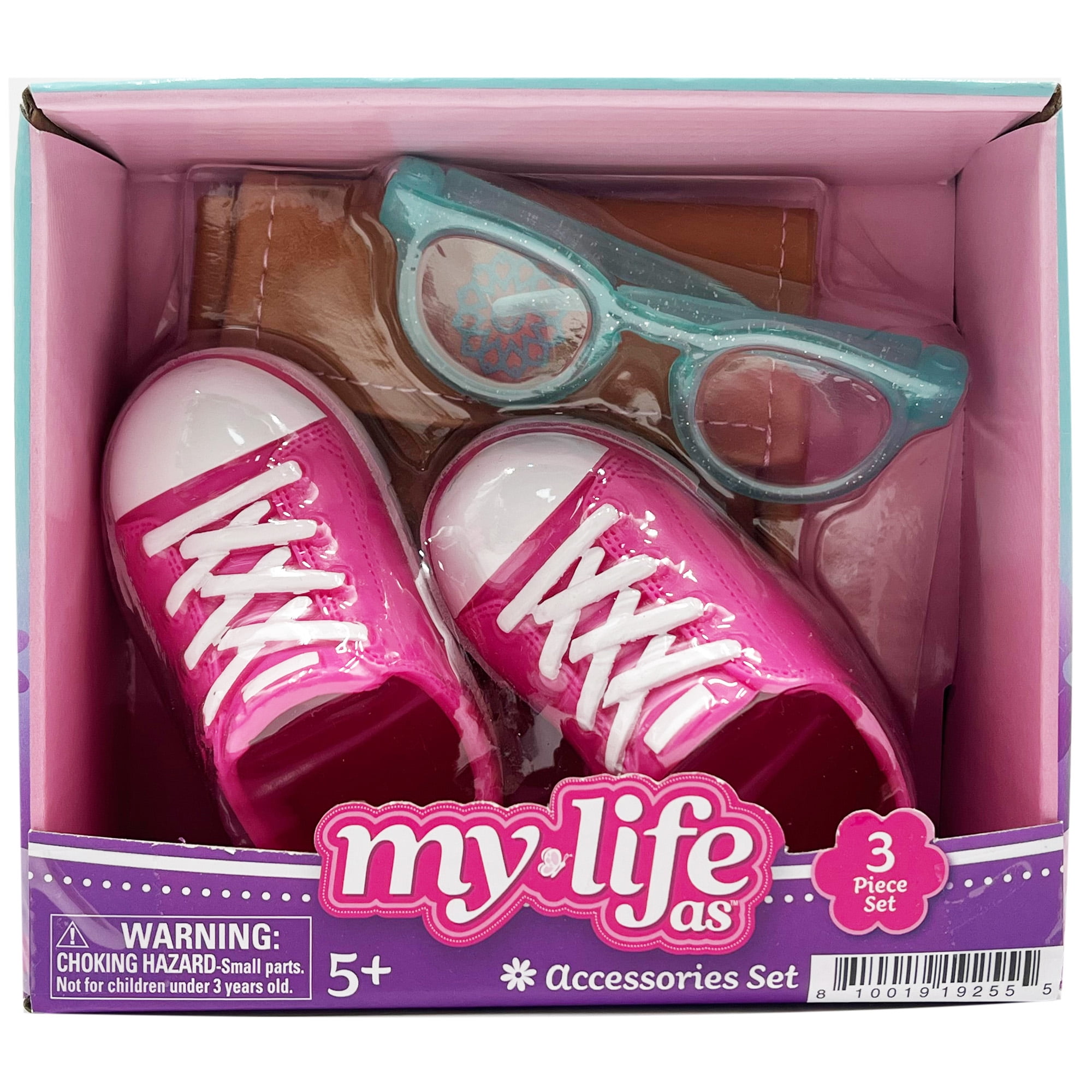 My Life As Pink Sneakers and Blue Sunglasses Accessories Bundle Walmart