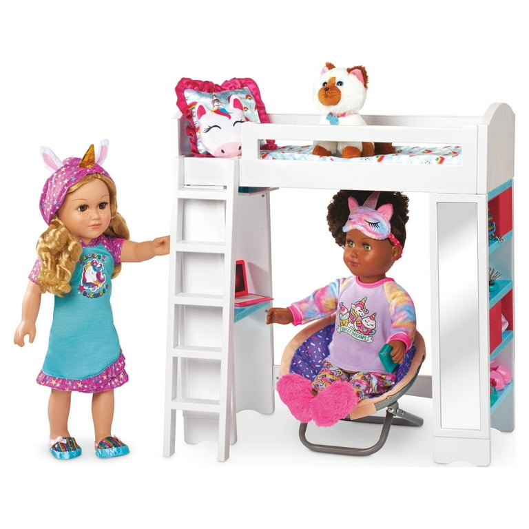 Doll Bunk Beds 18 Inch Doll Loft Bed My Life As Plastic Loft Bed