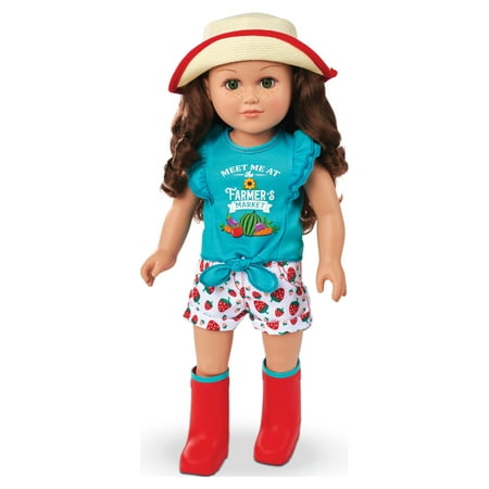My Life As Poseable Farmer 18 Inch Doll, Brunette Hair, Green Eyes