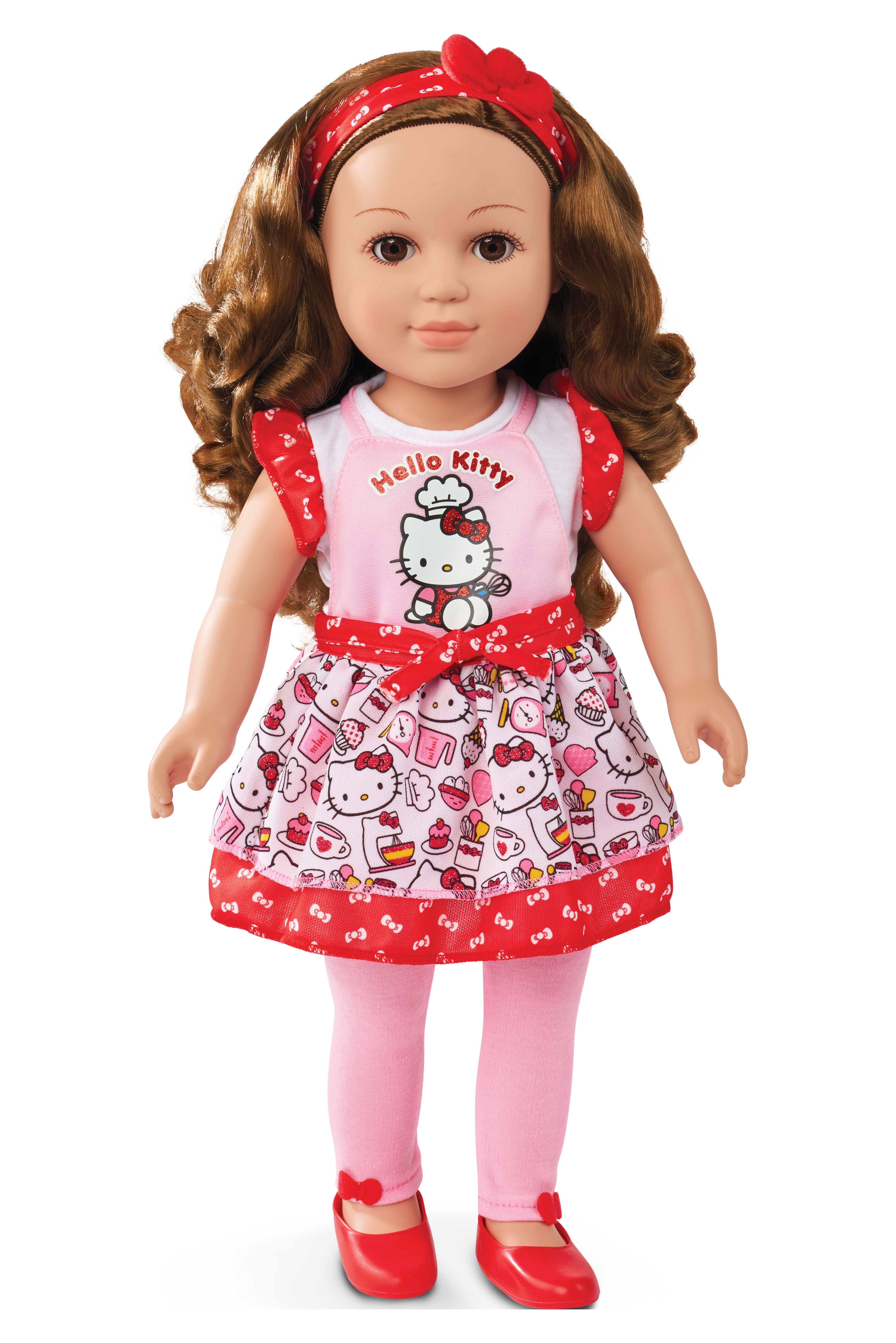My Life As Poseable Hello Kitty Baker 18inch Doll, Brunette Hair, Brown Eyes - image 1 of 8