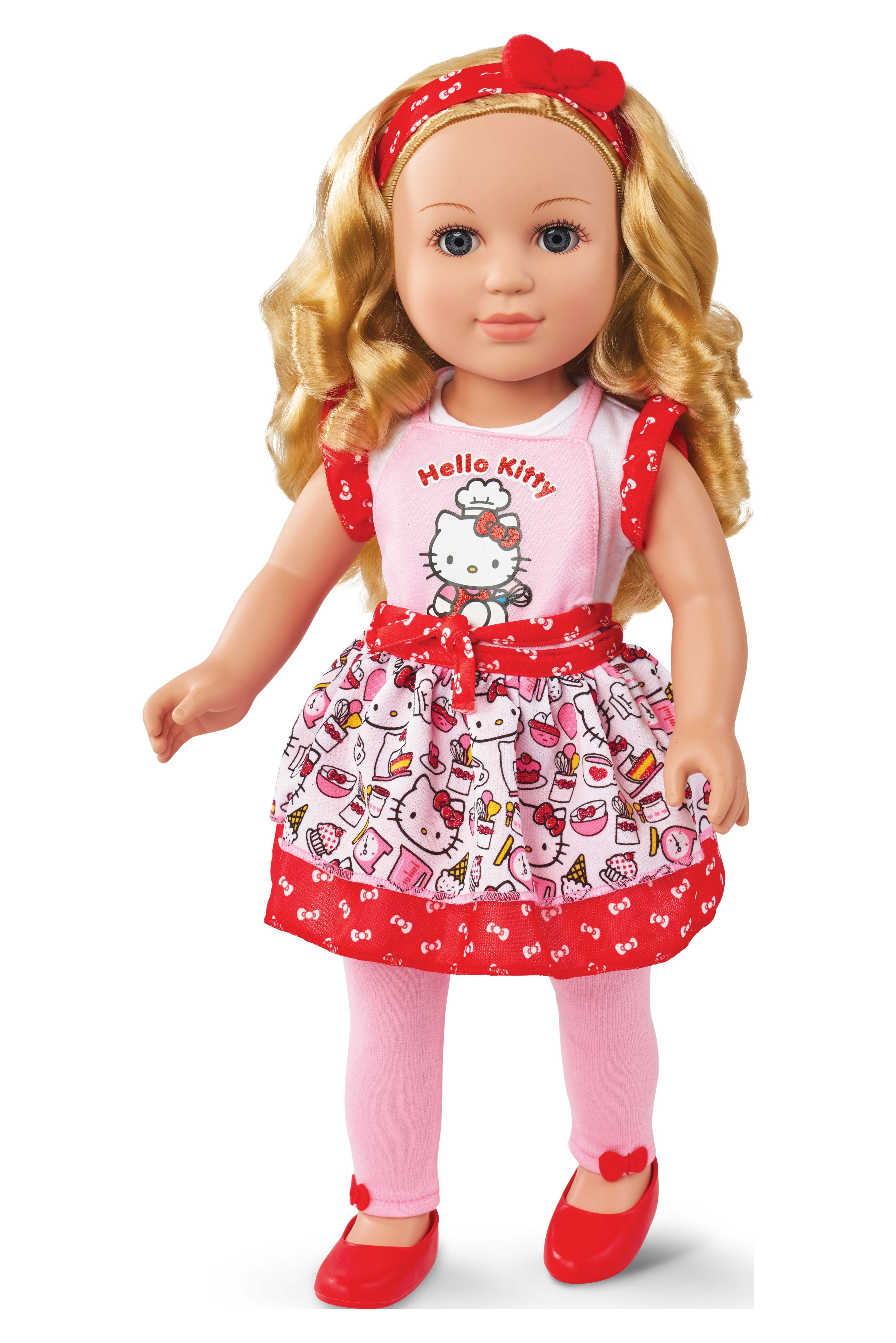My Life As Poseable Hello Kitty Baker Doll, 18", Blonde Hair, Gray Eyes
