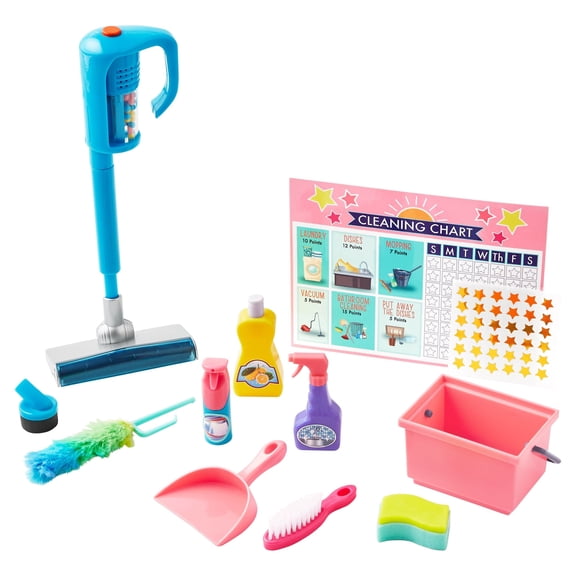 My Life As Saturday Chores Playset for 18" Dolls - 12 Pieces