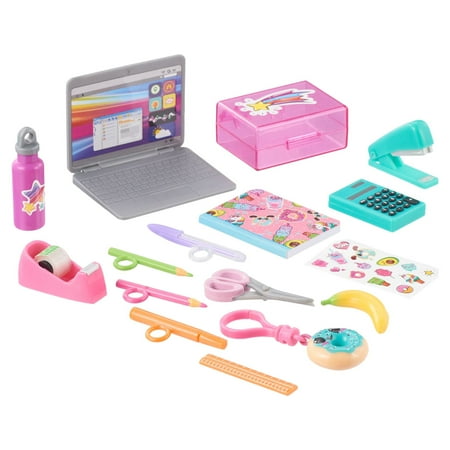 My Life As School Supplies Accessory Play Set for 18 inch Dolls, 16 Pieces