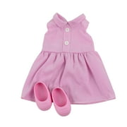 My Life As Solid Dress Fashion Set for 18-inch Doll, 2 Pieces Included, Pink