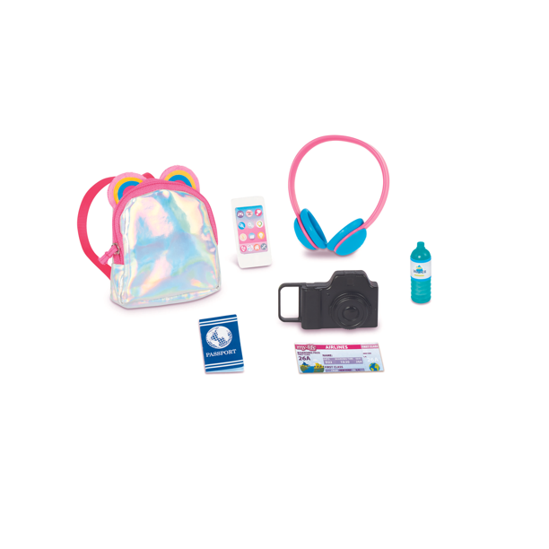 My Life As Travel Play Set for 18inch Doll, 7 Pieces Included