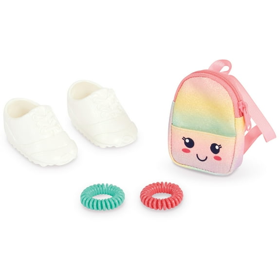 My Life As White Sneakers, Smile Bag, and Hair Ties Accessory Bundle