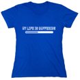 thumbnail image 1 of My Life Is Buffering Sarcastic Humor Novelty Funny Women's Casual Tees, 1 of 3