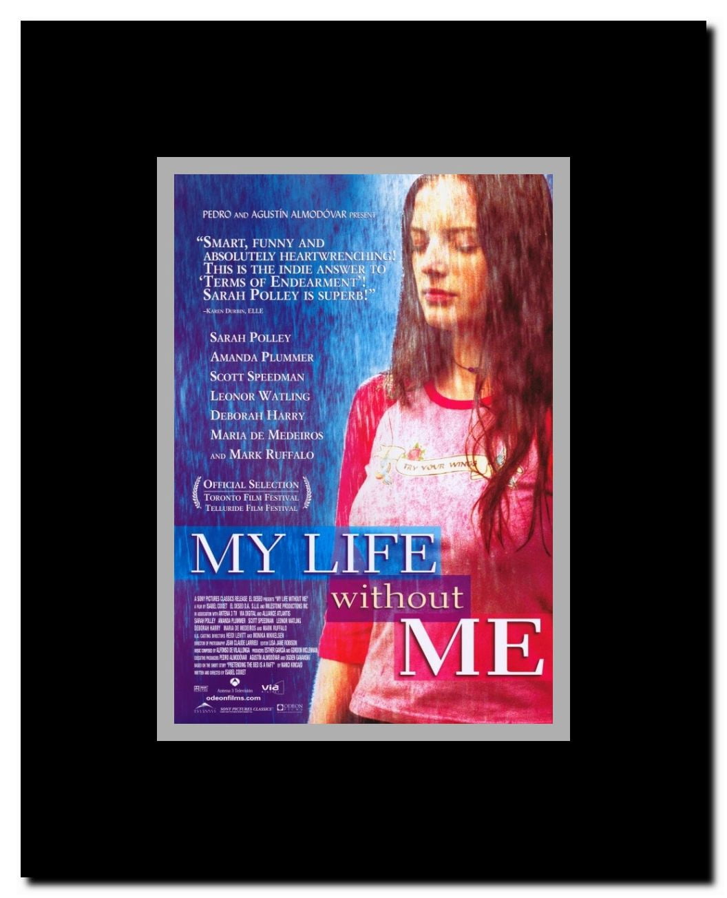 My Life Without Me Framed Movie Poster
