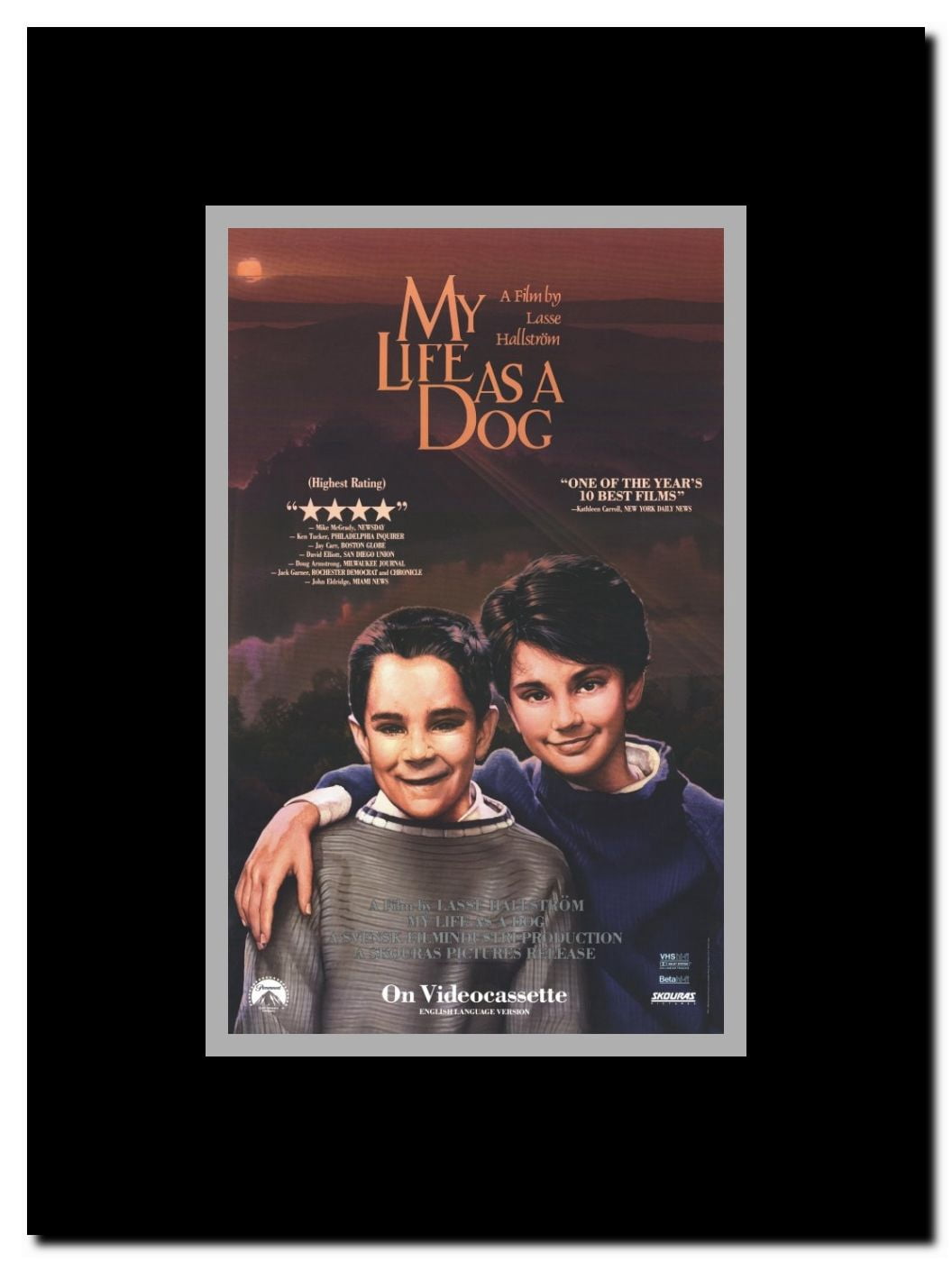 My Life as a Dog Framed Movie Poster