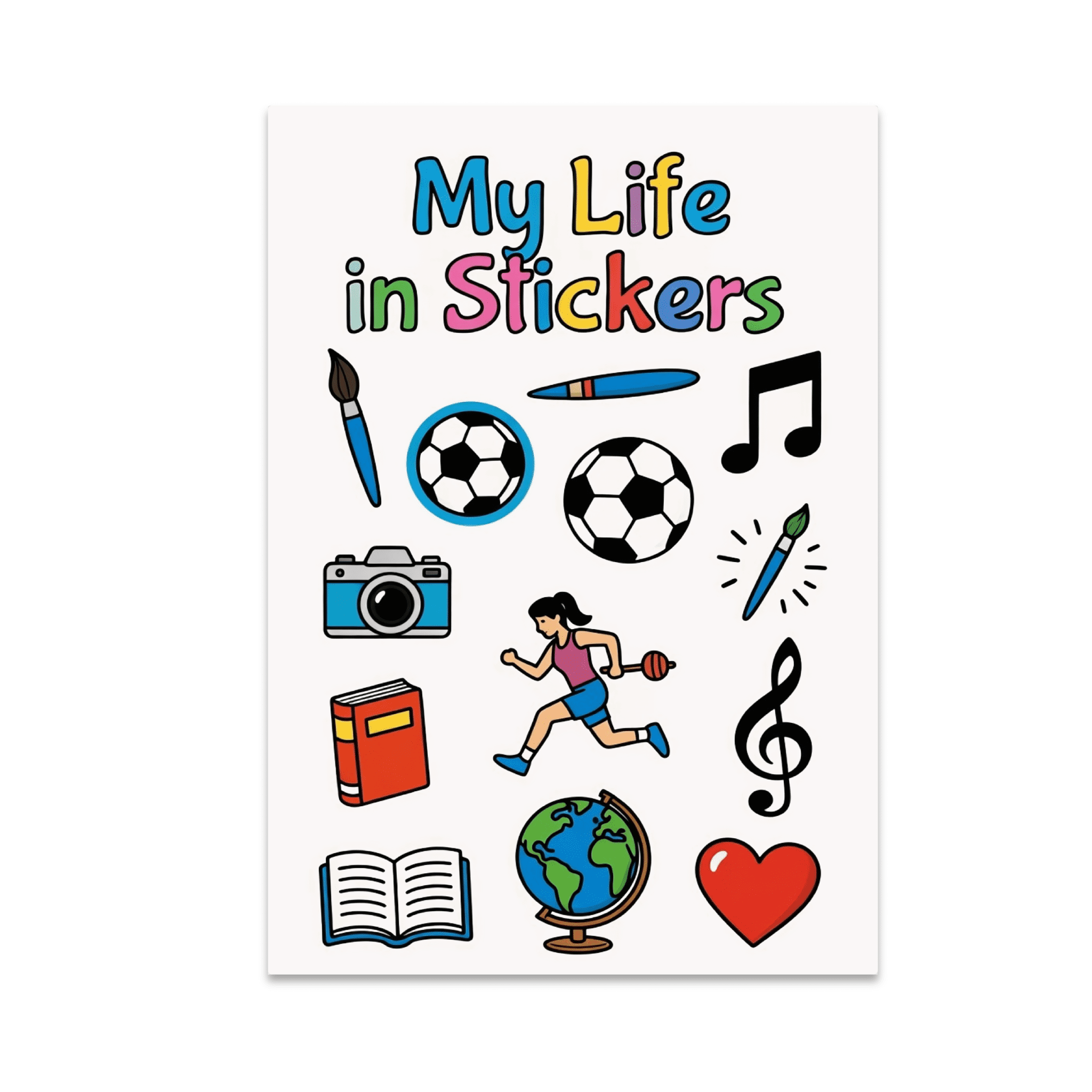 My Life in Stickers Collage Art - Sticker Lovers - 13x19 Poster Print ...