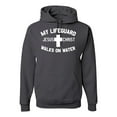 thumbnail image 1 of My Lifeguard Walks on Water Jesus Christ Bible | Mens Inspirational/Christian Hooded Sweatshirt Graphic Hoodie, Charcoal, 3XL, 1 of 3