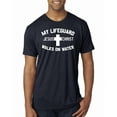 thumbnail image 1 of My Lifeguard Walks on Water Jesus Christ Bible | Mens Inspirational/Christian Premium Tri Blend T-Shirt, Vintage Navy, Large, 1 of 3