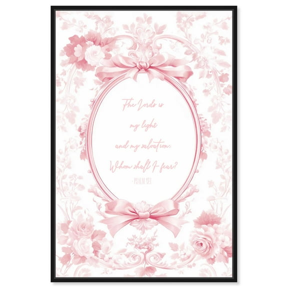 My Light Pink Canvas Pink Wall Art by Art Remedy, Black Frame, 10 x 15