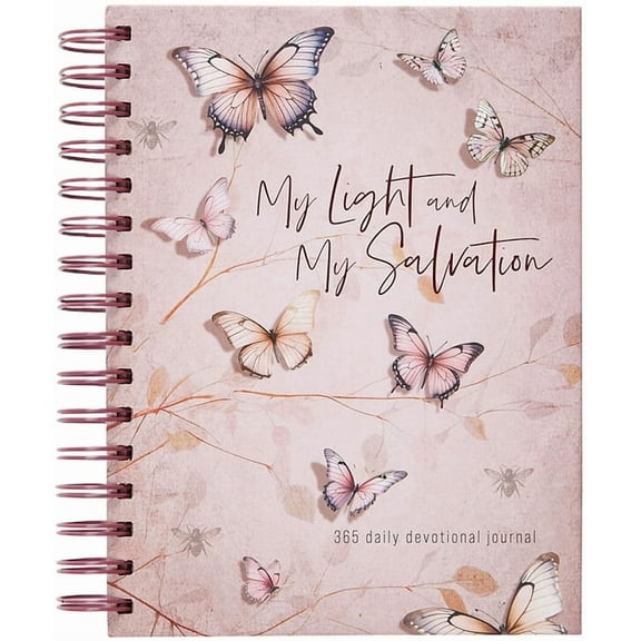 My Light and My Salvation: 365 Daily Devotional Journal, (Spiral-Bound)