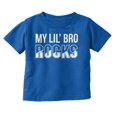 thumbnail image 1 of My Lil Bro Rocks Cute Brother Toddler Boy Girl T Shirt Infant Toddler Brisco Brands 5T, 1 of 6