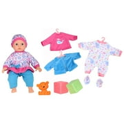 Dream Collection: My Lil Wardrobe - 14” Baby Doll - Pink-Purple-Blue-Floral - Soft Body, Extra Whale Theme Outfits, Building Blocks, Bear Toy, Kids 2+