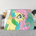 thumbnail image 1 of My Lit-Tle Pony Fleece Blanket Super Soft Cozy Throw Blanket Fuzzy Comfy Flannel Blanket Warm Plush Blankets And Throws For Couch, Sofa, Bed 40"X30", 1 of 7